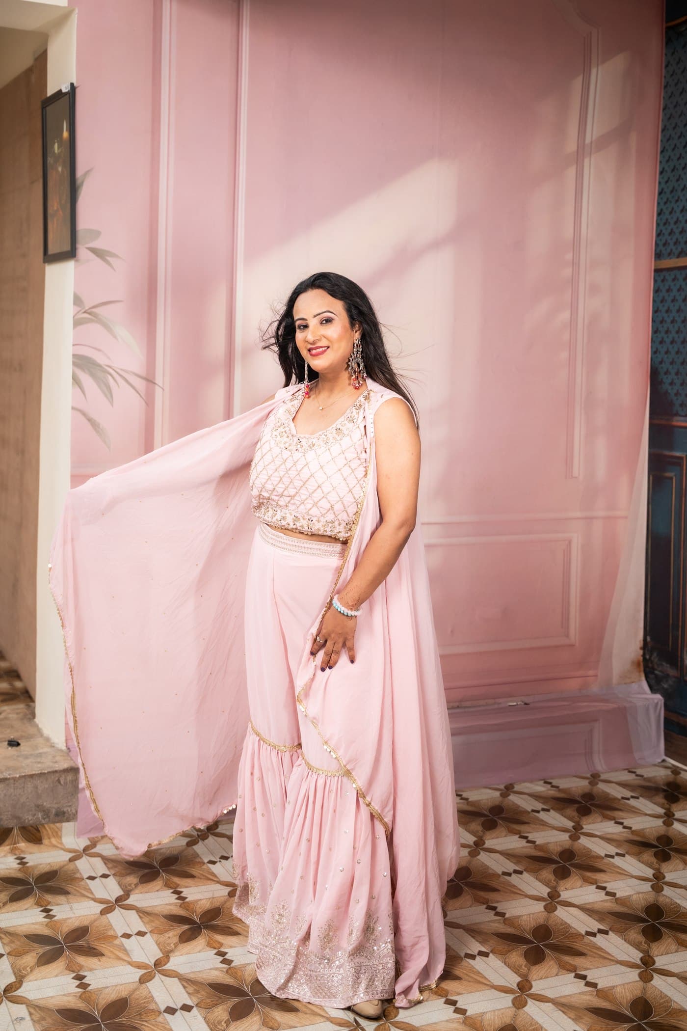 Blush Petal Drape Set