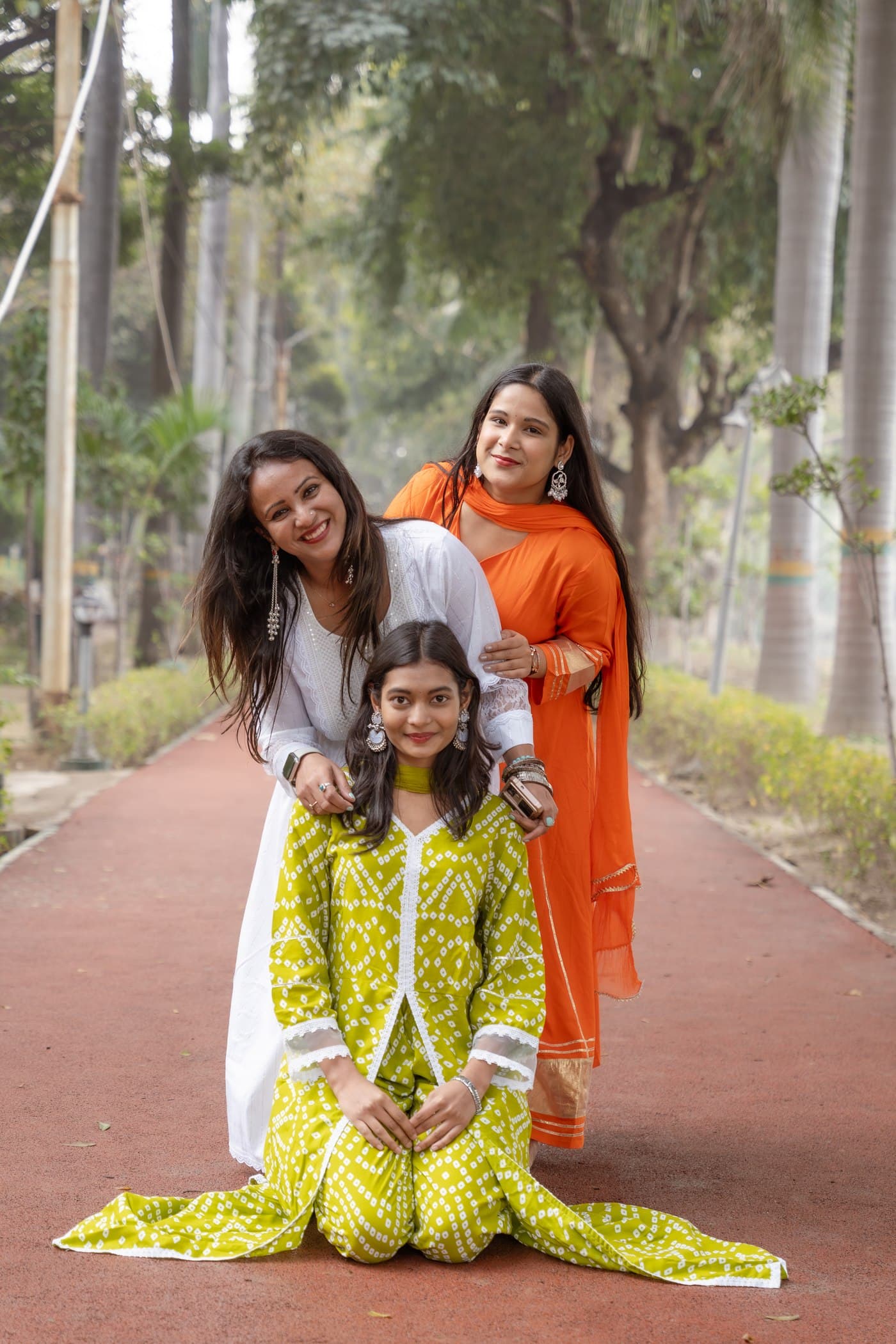 Fern Bandhani Kurta Set