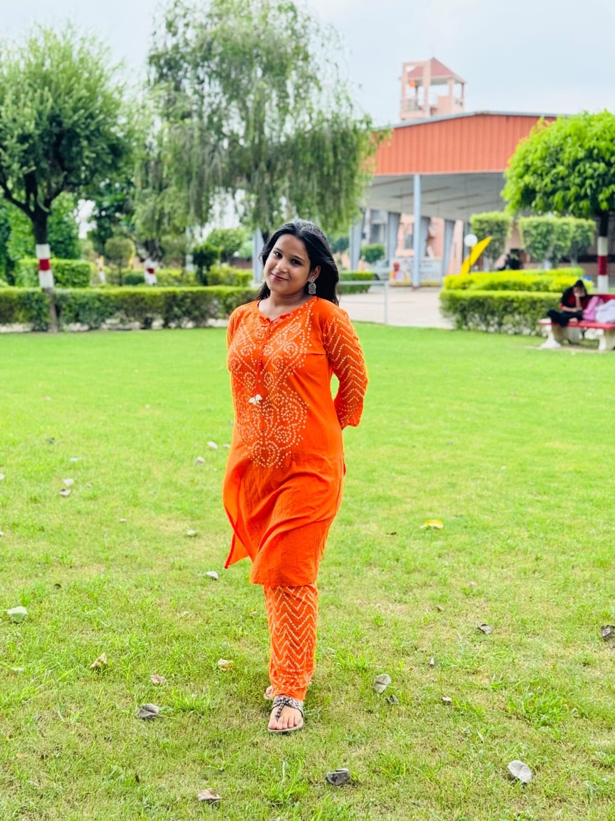 Sunset Bandhani Sharara Set