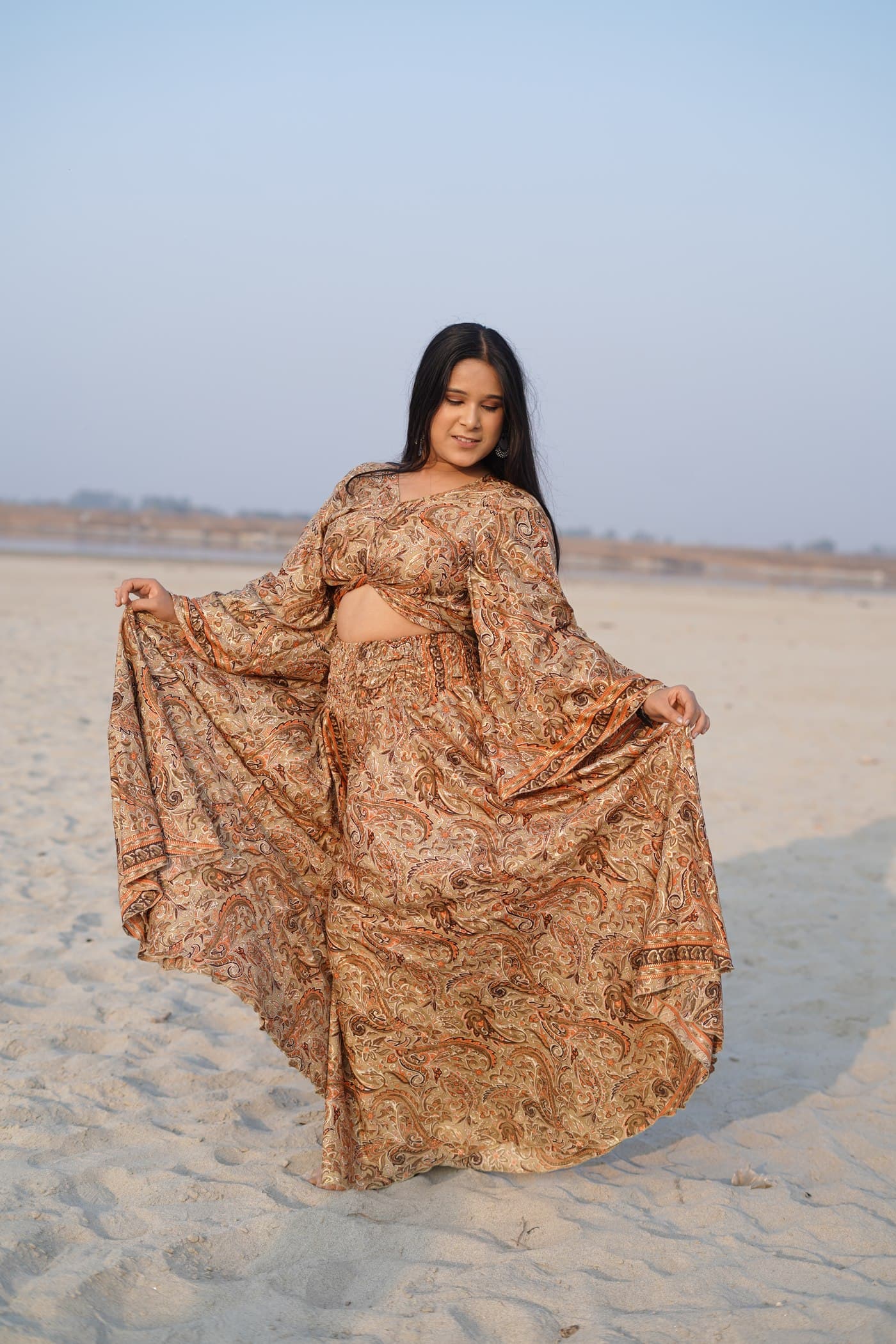 Golden Paisley Co-Ord Set